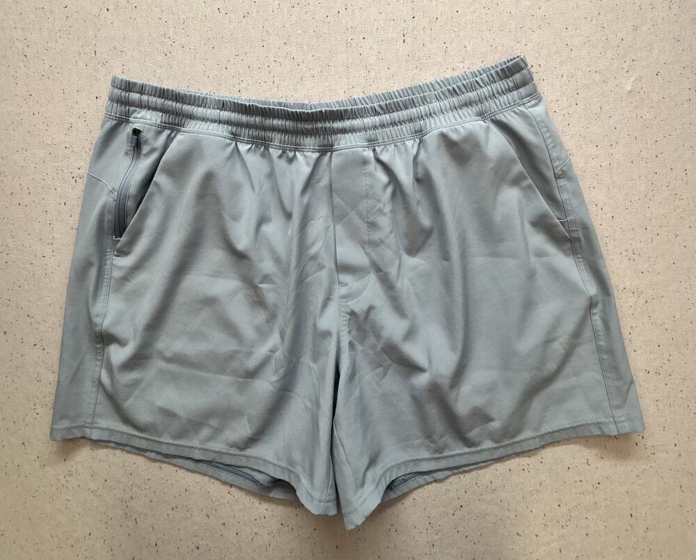 VRST All In Mens XL Gray Blue Performance Running Workout Shorts